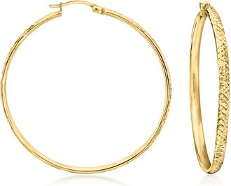 Ross-Simons 18kt Gold Over Sterling Large Hoop Earrings