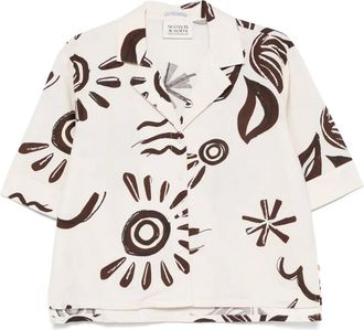 Scotch & Soda Camicia a fiori - Toni neutri