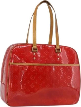 Louis Vuitton Pre-owned Patent Leather Tote Bag - Dames - Vintage Shopper - Rood - ONE Size - Leer - Vintage