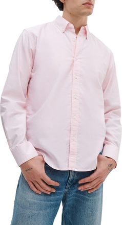 Rag & Bone Classic Fit Oxford Button-Down Shirt in Pink at Nordstrom, Size Xx-Large