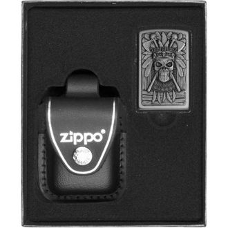 OEM Juego De Regalo De Encendedores Zippo Indian Skull N.&deg; 3