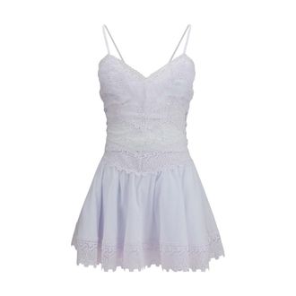 Charo Ruiz Ibiza White Cotton Casual Womens Dress