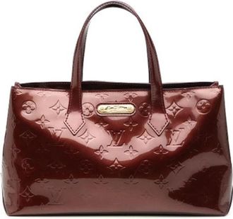 Louis Vuitton Pre-owned Wilshire PM - Dames - Vintage Handtas - Rood - ONE Size - Leer - Vintage