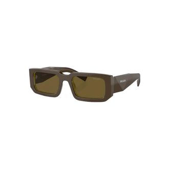 Prada Bold-Temple Sunglasses - female - Prada - Sunglasses - Brown - 54 MM - Accessories