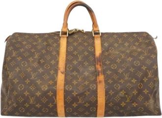 Louis Vuitton Pre-owned Weekend Bags, unisex, Brown, Size: ONE SIZE Pre-owned Keepall 55 Boston Bag
