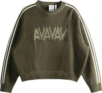 adidas Trui met gestreepte mouwen - Groen