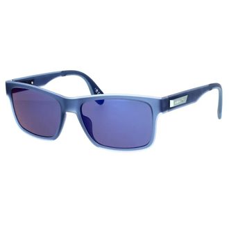 adidas Sportieve Blauwe Spiegelende Zonnebril Or 0067/S - unisex - Zonnebrillen - Blauw - 55 MM - Accessoires