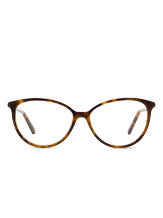 Swarovski SK5385 glasses - women - Acetate/Metal - One Size - Brown