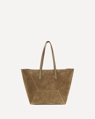 Brunello Cucinelli Borsa Tote BC in camoscio con monile Woman UNI