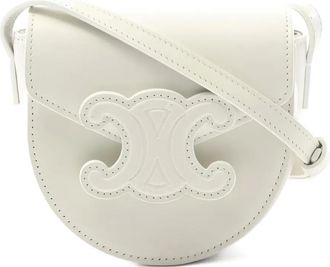 Celine Borsa a spalla Buzas Claire Triomphe mini - Bianco