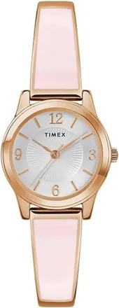 Timex Stretch Bangle Quartz Silver Dial Ladies Watch TW2R98400