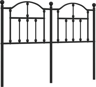 vidaXL Cabecero De Metal Negro 120 Cm Vidaxl