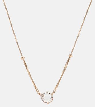 Bucherer 18kt rose gold necklace with morganite and diamonds