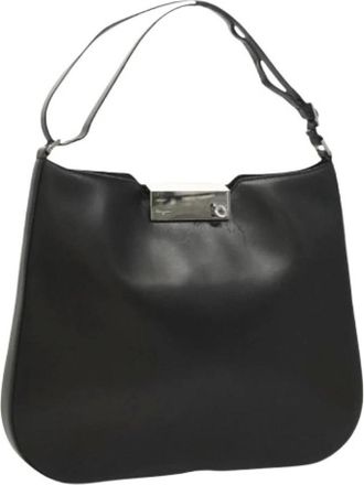Ferragamo Pre-owned Shoulder Bags, female, Black, Size: ONE SIZE Pre-owned Shoulder Bag