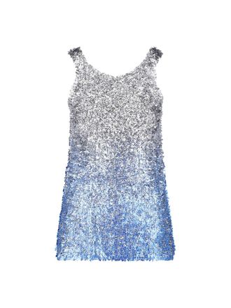 Maison Margiela Gradient Laminated Knit Top with Subtle Logo