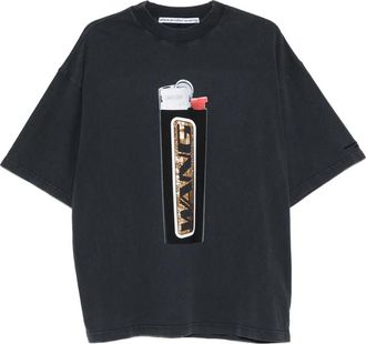 Alexander Wang Rhinestone-embellished Graphic-print T-shirt
