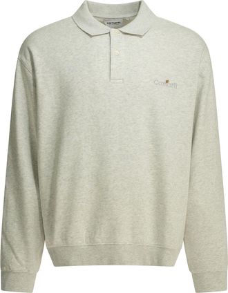 Carhartt Work in Progress Carhartt Wip Wip Label Sweatshirt mit Polokragen