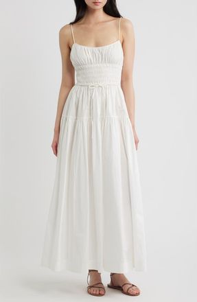 D&ocirc;en Safia Organic Cotton Maxi Dress in Salt at Nordstrom, Size X-Large