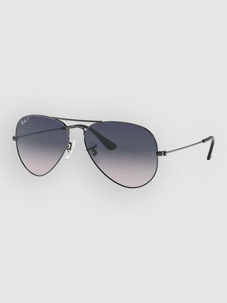 Ray-Ban Aviator Large Metal Gunmetal Sonnenbrille grau