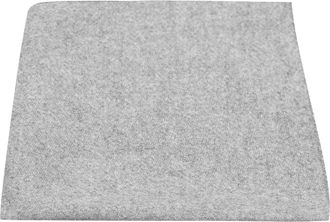 King & Priory Stonewashed Medium Grey Pocket Square, Handkerchief