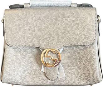 Gucci Interlocking G Grey Shoulder Bag Size S