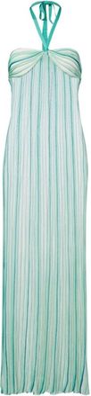 Missoni Gestreepte Halternek Maxi Jurk - Dames - Maxi kleedjes - Veelkleurig - S - Kleedjes
