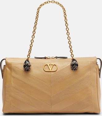 Valentino Garavani Panthea VLogo leather shoulder bag