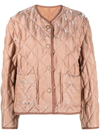 Forte_Forte reversible quilted satin jacket - women - Viscose/Cotton/Polyester - III - Neutrals