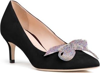 BEAUTIISOLES Frida Kitten Heel Pump in Black at Nordstrom, Size 35.5