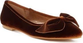 Rag & Co. Pothos Water Repellent Bow Flat in Bronze at Nordstrom Rack, Size 10