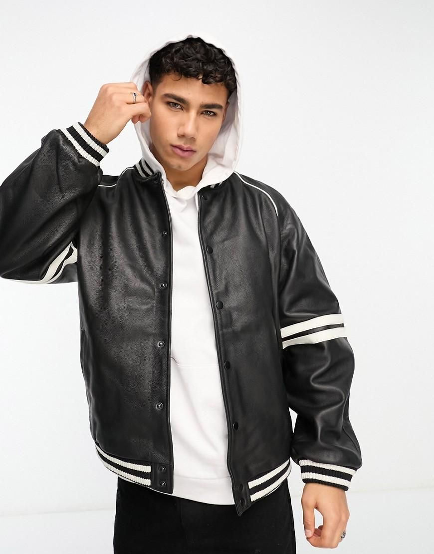Emporio Armani Leather Zipped Jacket from $439.00 - on Stylight