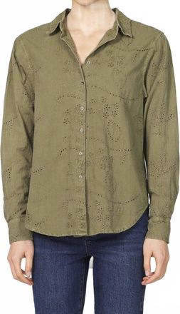 Dear John Denim Lolita Button Down Top In Vetiver