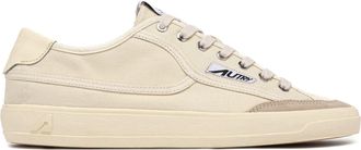 Autry Cream Windscape Suede Canvas Sneakers