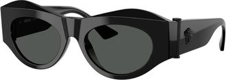 Versace Dark Grey Cat Eye Ladies Sunglasses VE4477U 536087 52