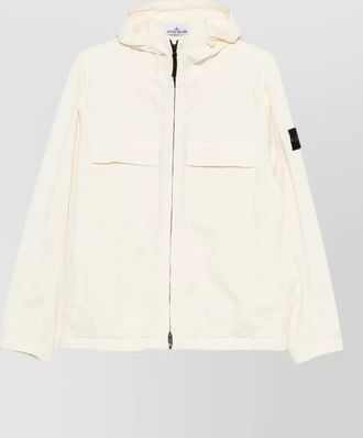 Stone Island cotton hooded jacket