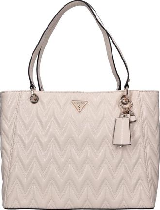 Guess Adelard Tote - Dames - Shoppers - Beige - ONE Size - Leer - Tassen