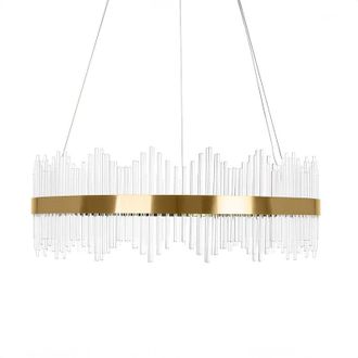 OEM Delhi Crystal Rods - L&aacute;mpara De Ara&ntilde;a 800x260 Mm, Led 55w, Lat&oacute;n