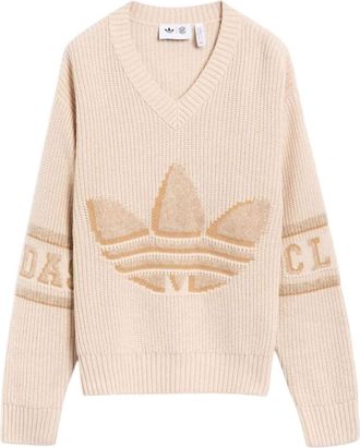 adidas x CLOT Logo Sweater Asia Sizing Beige IK2975