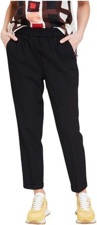Via Masini 80 Stijlvolle broek voor mannen - Dames - Vrijetijds broeken - Zwart - S - Broeken