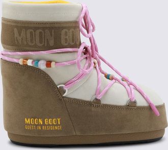 Moon Boot Boots Honey/White Sand-Donna