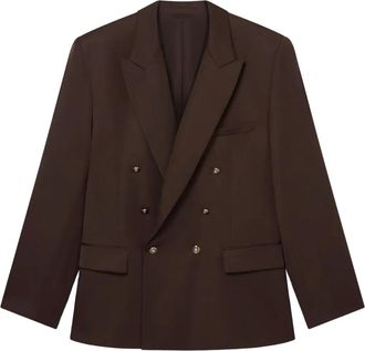 Casablanca Blazer con revers a lancia - Marrone