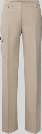Christian Berg Straight Leg Stoffhose mit Cargotasche in Taupe, Gr&ouml;&szlig;e 40