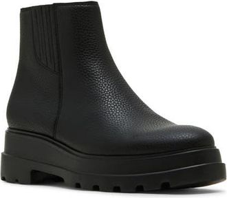 Blondo Jolie Waterproof Platform Bootie in Black Leat at Nordstrom, Size 5.5