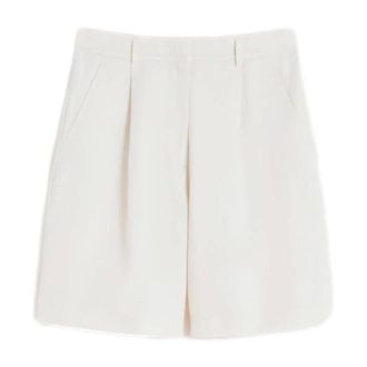 Max Mara Casual Shorts, female, Beige, Size: 2XS Wkdecuba Bermuda Shorts