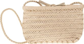 Dragon Minsu mini geweven leren tas