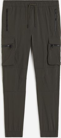 H&M Cargojoggers aus Nylon Skinny Fit - Green