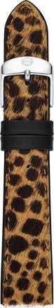 Michele 18mm Leopard Print Genuine Calf Hair Watch Band in Leopard Multi at Nordstrom