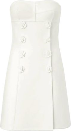 Ermanno Scervino Abito corto senza spalline - Bianco