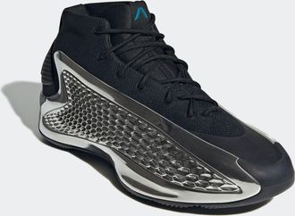 adidas Basketballschuh ADIDAS PERFORMANCE ANTHONY EDWARDS 1 LOW, Gr. 42,5, schwarz (core schwarz, silber metallic, core schwarz), Synthetik, Textil, Schuhe B