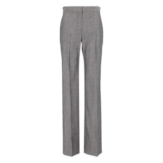 Stella McCartney Broek met diagonale streep - Dames - Broeken - Grijs - Maat: S Wol